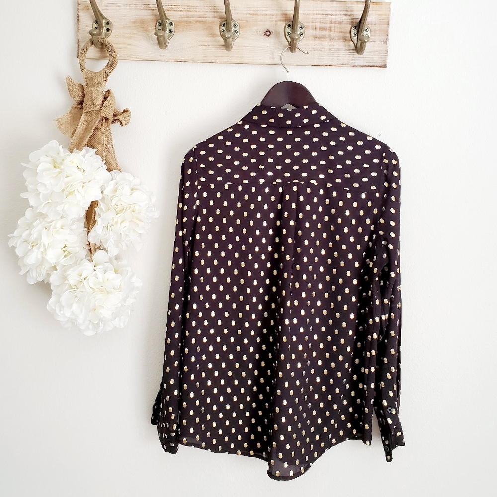 Victoria Beckham Who What Wear Polka dots Blouse - Picture 7 of 8
